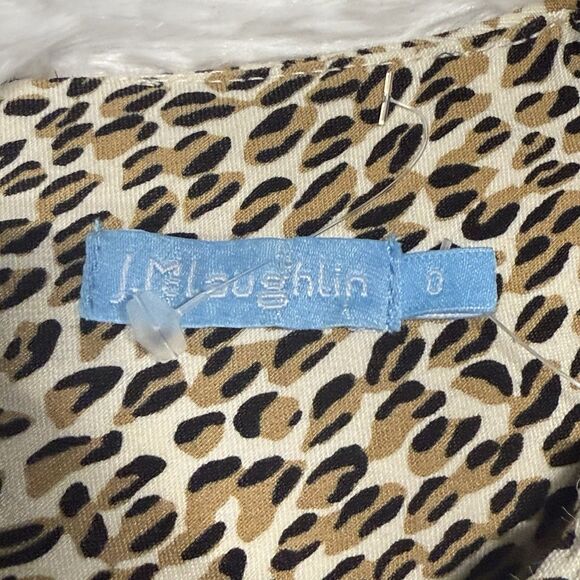 J McLaughlin Micro Animal Print Anne Sheath Dress Women Size 0 Sleeveless NWT - Picture 3 of 15